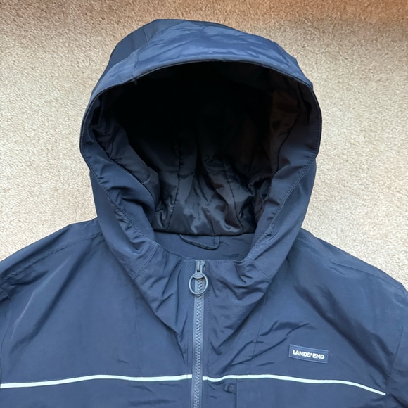 Lands' End Men's Classic Squall Jacket Size M (38-40) Navy Blue (New w/o tags) - Picture 6 of 10